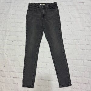 Levi’s 721 Women’s high rise skinny stretchy jeans in charcoal grey size 28 EuC